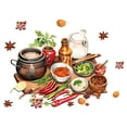 thumbnail image 3 of Adhesivos de pared autoadhesivos de PVC con ingredientes alimentarios, 29,5 x 24 cm, 3 of 4