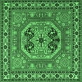 thumbnail image 1 of Ahgly Company Indoor Square Persian Emerald Green Traditional Area Rugs, 4' Square, 1 of 4