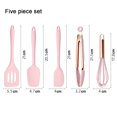 thumbnail image 2 of 5 Pcs Silicone Cooking Utensils Kitchen Utensil Set-Heat Resistant-Kitchen Gadgets Cookware Set., 2 of 5