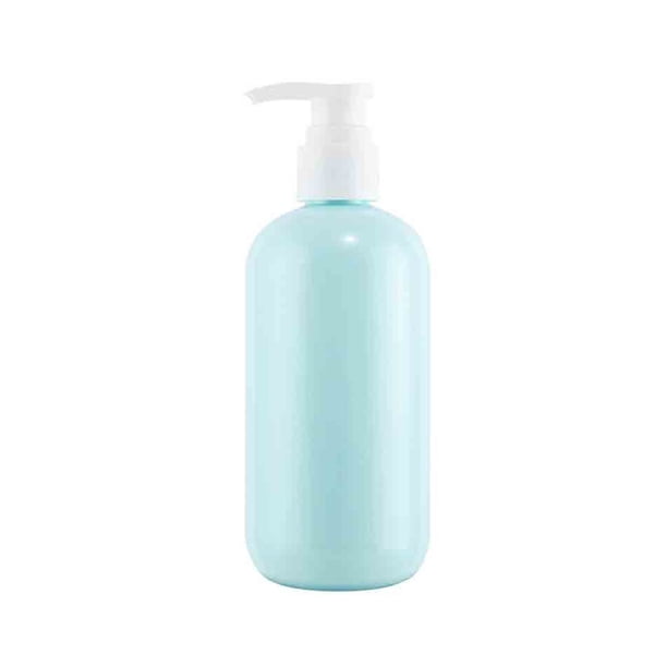 Dispensador de jabón azul, dispensador de loción redondo, botella de plástico con cabezal de bomba for el hogar, el hotel y el baño, 300 ml/500 ml