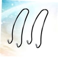 thumbnail image 3 of WASHWEPE 2Set Car Headrest Hooks Car Hooks Black Stainless Steel Back Seat Storage Option, 3 of 8
