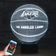 thumbnail image 1 of Lámpara de ilusión óptica 3D, control remoto por Bluetooth para teléfono/aplicación, lámpara de noche inteligente con decoración de Halcón Milenario, luz nocturna, regalo para niños., 1 of 5