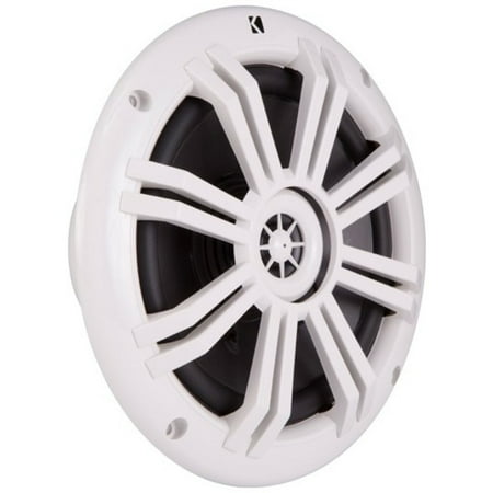 KICKER - 6-1/2" 2-Way Marine Speakers with Polypropylene Cones (Pair) - White