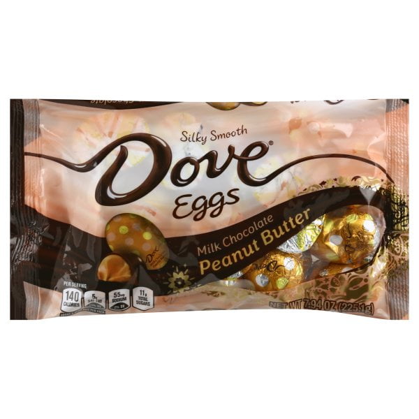 Dove Peanut Butter Milk Chocolate Candy Eggs, 7.94 Oz.