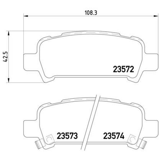 Go Parts Oe Replacement For 2000 2004 Subaru Outback Rear Disc Brake Pad Set For Subaru Outback Rs Sport Walmart Com Walmart Com