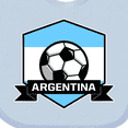 thumbnail image 4 of Inktastic Soccer Argentina Flag Banner Boys or Girls Baby Bib, 4 of 4
