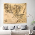 thumbnail image 3 of Middle Retro Earth Map Tapestry Vintage Wall Hanging Wall Decor Decorative Wall Tapestries Durable Wall Art Decoration 3D Print Tapestry for Dorm Living Room Bedroom, 3 of 7