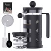 Easyworkz Eclipse French Press Coffee Maker - 800ml, Borosilicate Glass, 4-Level Stainless Steel Filter-765129