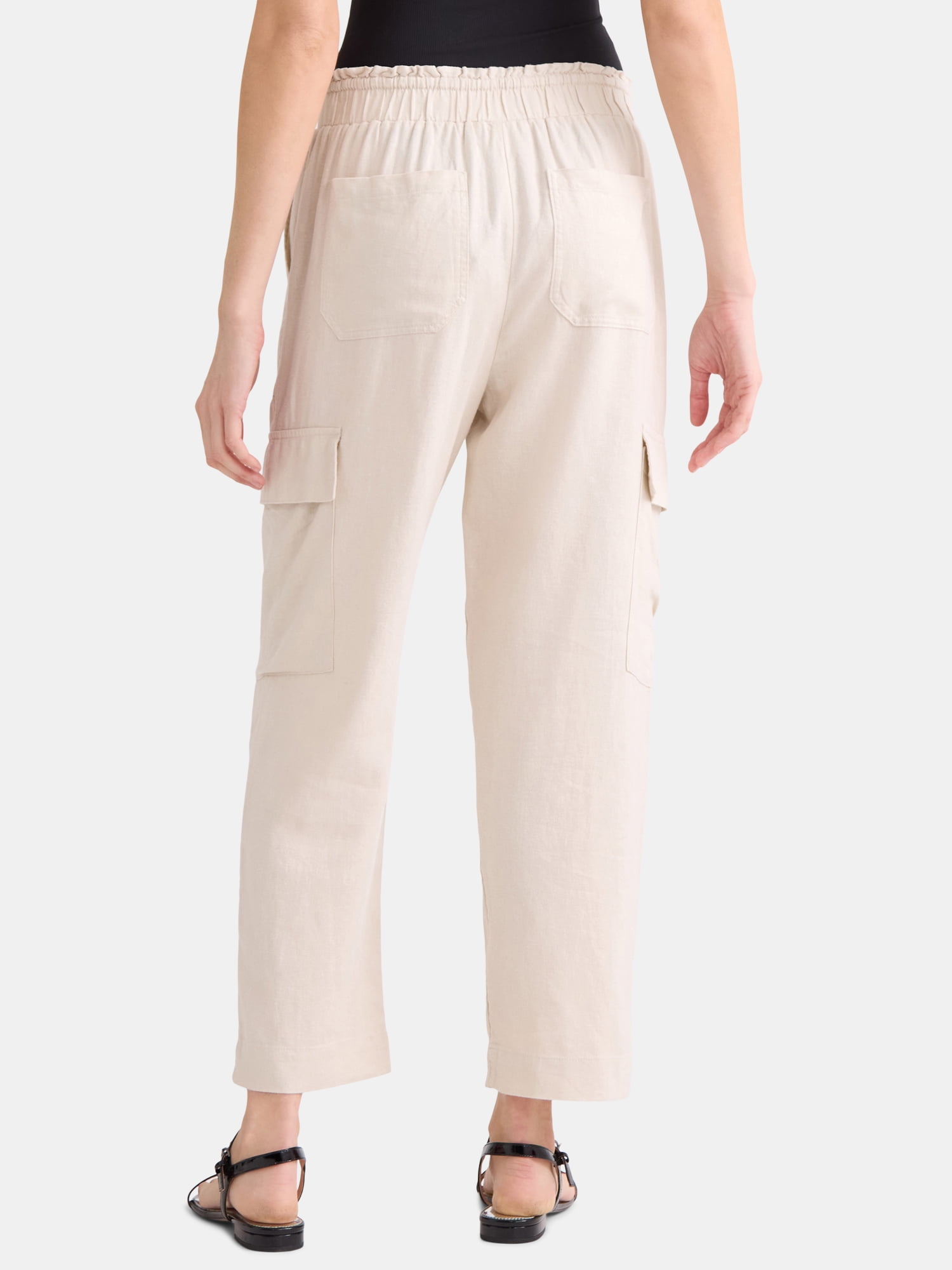 Time and Tru Linen Straight Pant, 27" Inseam, sizes XS-XXXL