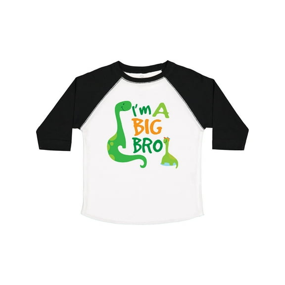 Inktastic I'm a Big Bro Dinosaur Boys Brother Announcement Boys Toddler T-Shirt