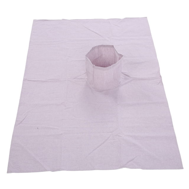 Sábana de algodón para camilla de masajes de salón de belleza con orificio para la cara (70 x 100 cm), color morado y gris