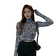 thumbnail image 3 of Chaqueta Mujer Manga larga Cuello redondo Camiseta delgada sexy para primavera otoño Scienceny AP001387-00B, 3 of 7