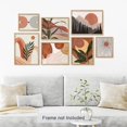 thumbnail image 3 of PixonSign Adhesive Canvas Print Wall Art Set - Vintage Mid-Century Forest Plants Poster Art - Geometric Print Gallery Set of 7 Abstract Illustrations Digital Art Wall Décor for Home - Unframed, 3 of 5