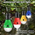 thumbnail image 3 of luces de camping, accesorios para camping, 4 modos de iluminación, luz de camping, impermeable, portátil, funciona con pilas, tienda de campaña de emergencia, bombilla LED para exteriores, 3 of 5
