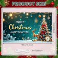 thumbnail image 2 of Decorated Tree Merry Christmas Reindeer Banner Snowflakes for Holiday Party Celebration Winter Decoration, 2 of 9