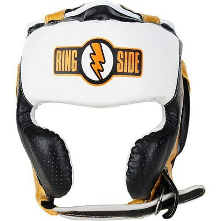 Ringside Youth Mexi-Flex Boxing Headgear - Black/Gold/White