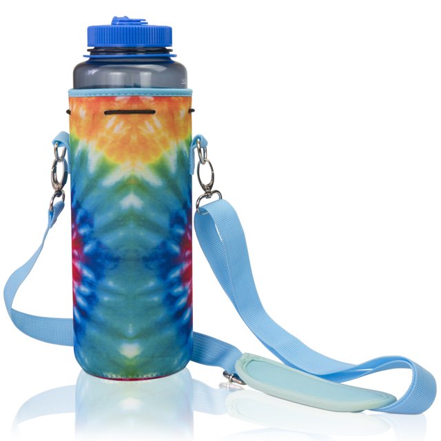 Made Easy Kit Neoprene Water Bottle Carrier Holder with Adjustable Shoulder Strap for Insulating & Carrying Water Container Canteen Flask Available in 5 Sizes