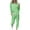 Mint Green, variant on YUGYXL Women's Fall 2 Piece Lounge Outfit Long Sleeve Tops High Waisted Jogger Pants Set Spring Travel Clothes Tracksuits Blue S