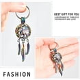 thumbnail image 4 of Cremation Jewelry Dream Catcher Urn Key chain for Ashes for Women Men Memorial Angel Wing Human Pet Ashes Pendant for Family/dad/mom/sister/grandparents, 4 of 7