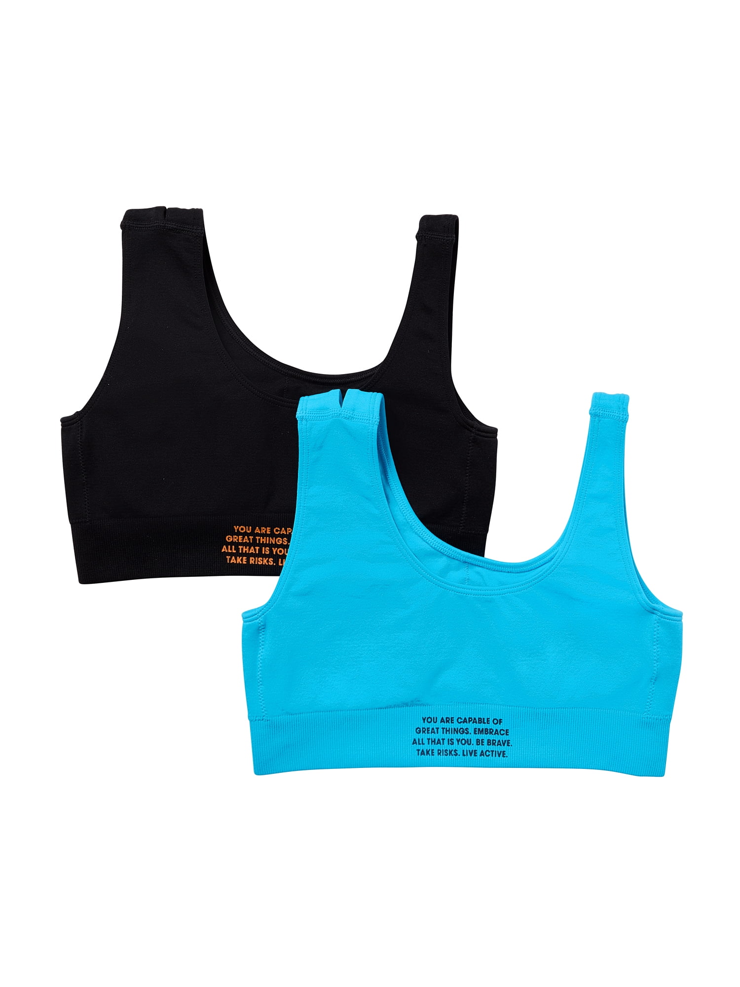 Justice Girls Cutout Bra, 2Pk, Sz 28-38
