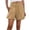 247Khaki1093, variant on CAIVO Womens Casual Summer Smocked Elastic Waist Comfy Detail Beach Shorts Versatile Outdoor Leisure Work Solid Color Bottoms
