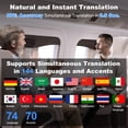 thumbnail image 2 of Auriculares traductores inalámbricos AI ibeacos 3 en 1 144 idiomas, 2 of 8