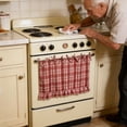 thumbnail image 6 of 23.62" x 17.72" Oven Drawer Cover, Rustic Plaid Oven Skirt, Farmhouse Kitchen Decorative Oven Handle Curtain (Colour as Pictured), 6 of 7