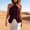 Purple, variant on Women's Halter Neck Sleeveless Top with Layered Ruffle Sheer Mesh Soft Chiffon Fabric Solid Color Boho Blouse