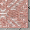 thumbnail image 5 of Well Woven Medusa Khalo Modern Moroccan Coral 2'7" x 9'10" Runner Indoor Outdoor Rug, 5 of 7
