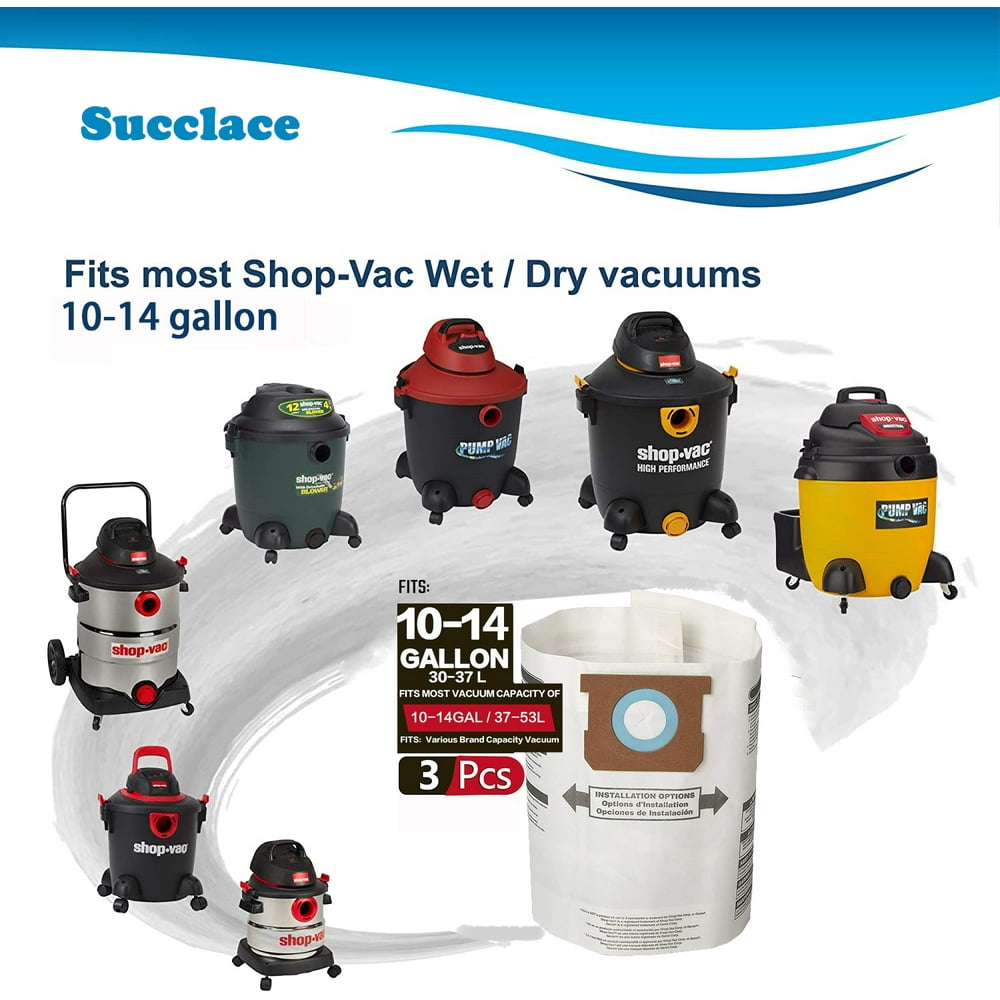 Replacement for ShopVac 9066200 Type F 1014 Gallon Disposable