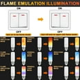 thumbnail image 6 of Gostoto E12/E14/E27/B22 Base LED Flame Light Bulbs 3 Modes Fire Light Bulbs Flame Bulb Flickering Light Bulbs Outdoor Indoor Home, 6 of 6