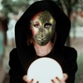 thumbnail image 2 of 2pcs Halloween Plastic Half Face Hollow Out Mask Fiest Farty Fiet Stage Appson, 2 of 5