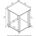 thumbnail image 3 of HomeStock Gothic Glamour End Table Set of Two - 19.06"H x 15.06"D x 15.06"W, Easy 5-Minute Assembly, Perfect for Small Space Solutions!, 3 of 3