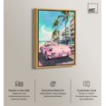 thumbnail image 2 of Miami Deco Canvas Coquette Trendy Art by Art Remedy, Gold Frame, 16" x 24", 2 of 7