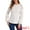 White, variant on DARING DIVA Women's Chic Lace-Trimmed Crew Neck Knit Sweater Tops XS White