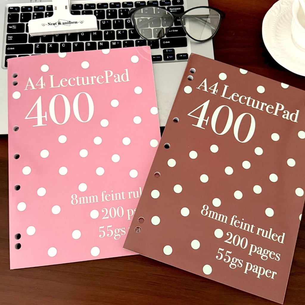 Light weight Portable A4 Notebook Dot Pattern Lined Pages Writing Inspiration
