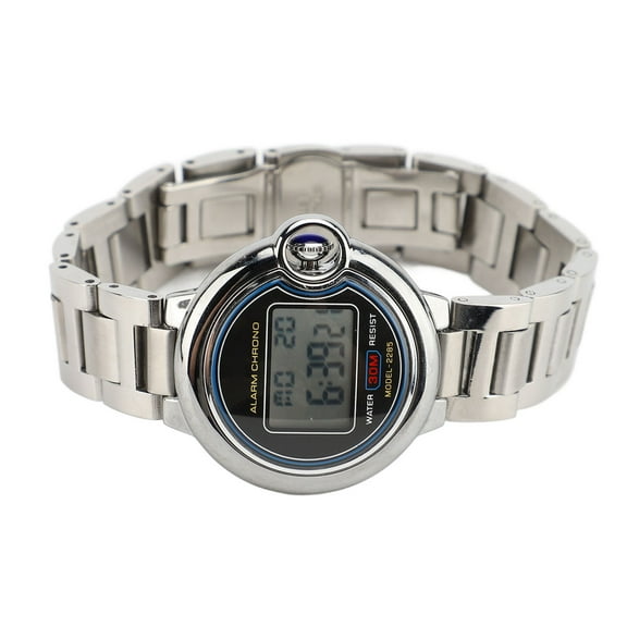 Women Electronic Watch Water Resistant Outdoor Sports Multifunctional Stainless Steel Wrist for