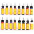 thumbnail image 1 of Botella de 30 ml, 16 colores, tinta pigmentada para maquillaje de tatuajes, tintas profesionales para arte corporal y belleza, 1 of 15