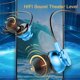 thumbnail image 4 of Auriculares inalámbricos de cuello colgante Bluetooth: auriculares inalámbricos deportivos con super espera, pantalla de potencia, graves pesados, larga duración de la batería - Azul, 4 of 7