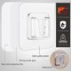thumbnail image 2 of Pack of 10 Adhesive Sticker Replacement for Wall Mounted Toilet Brush (adhesive), 2 of 5