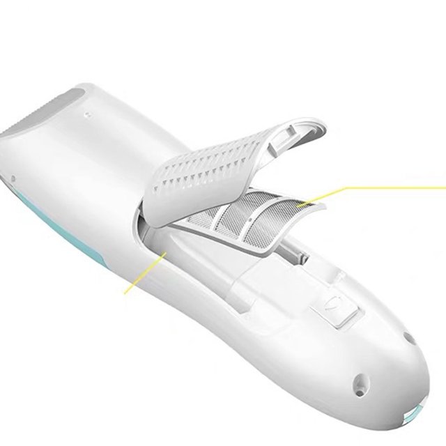 IFANLANDOR Tondeuse Électrique Rechargeable avec Succion des Cheveux et Peigne Réglable pour Coupes de Cheveux Bleu % Lavable