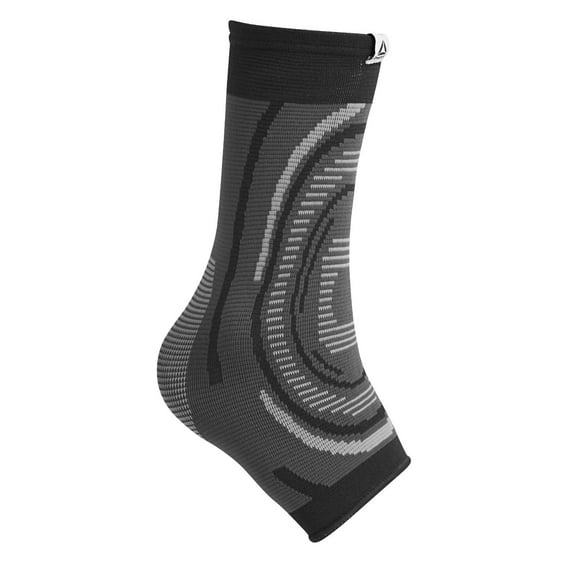 Reebok Delta Speedwick Knit Ankle Support, Small/Medium - Large/Extra Large, Black, 4 Way Stretch , Moisture Wicking Fabric, Unisex Sizing