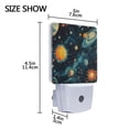 thumbnail image 4 of WOBOGO Cartoon Degas-style Cosmic Background LED Night Light 2 Pcs Set 0.5 Watt Wall Plug in Dusk to Dawn Automatic Switch Soft White Light, 4 of 7