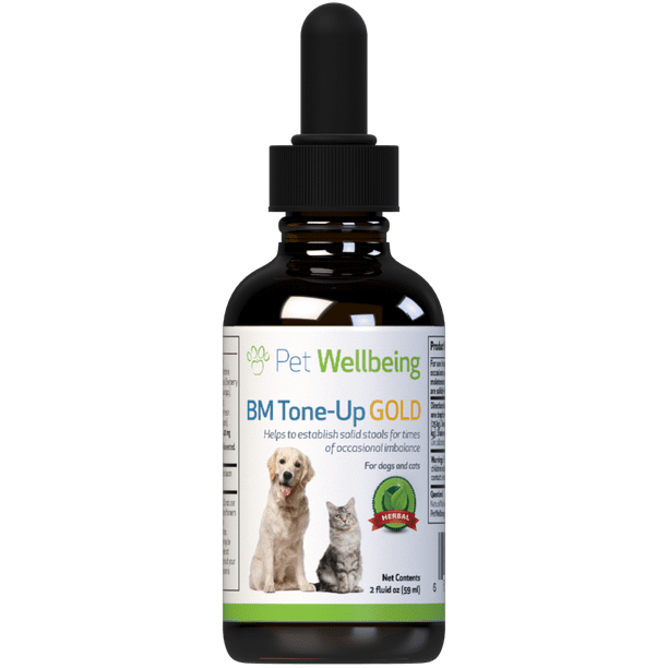 Pet Wellbeing Natural Diarrhea Treatment For Dogs Bm Tone Up Gold 2oz 59 Ml Com - Diy Flea Bath For Dogs With Diarrhea