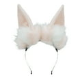 thumbnail image 1 of Diadema con orejas de zorro, Lobo, conejo, gato, perro, disfraz de Halloween, tocado para fiesta, accesorios para el cabello, 1 of 5