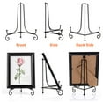 thumbnail image 6 of 10 Pack Anti-Slip Iron Display Stand, Black Iron Easel Plate Display Photo Holder Stand, Picture Frame Holder Stand for Displaying Pictures, Plates, Books and Arts, 6 of 7