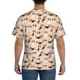 thumbnail image 2 of Rocae Beagle Dog On Brown for Men's Moisture-Wicking Crew Tee - T-Shirt for Sports, Outdoor Activities, and Casual WearLarge, 2 of 9