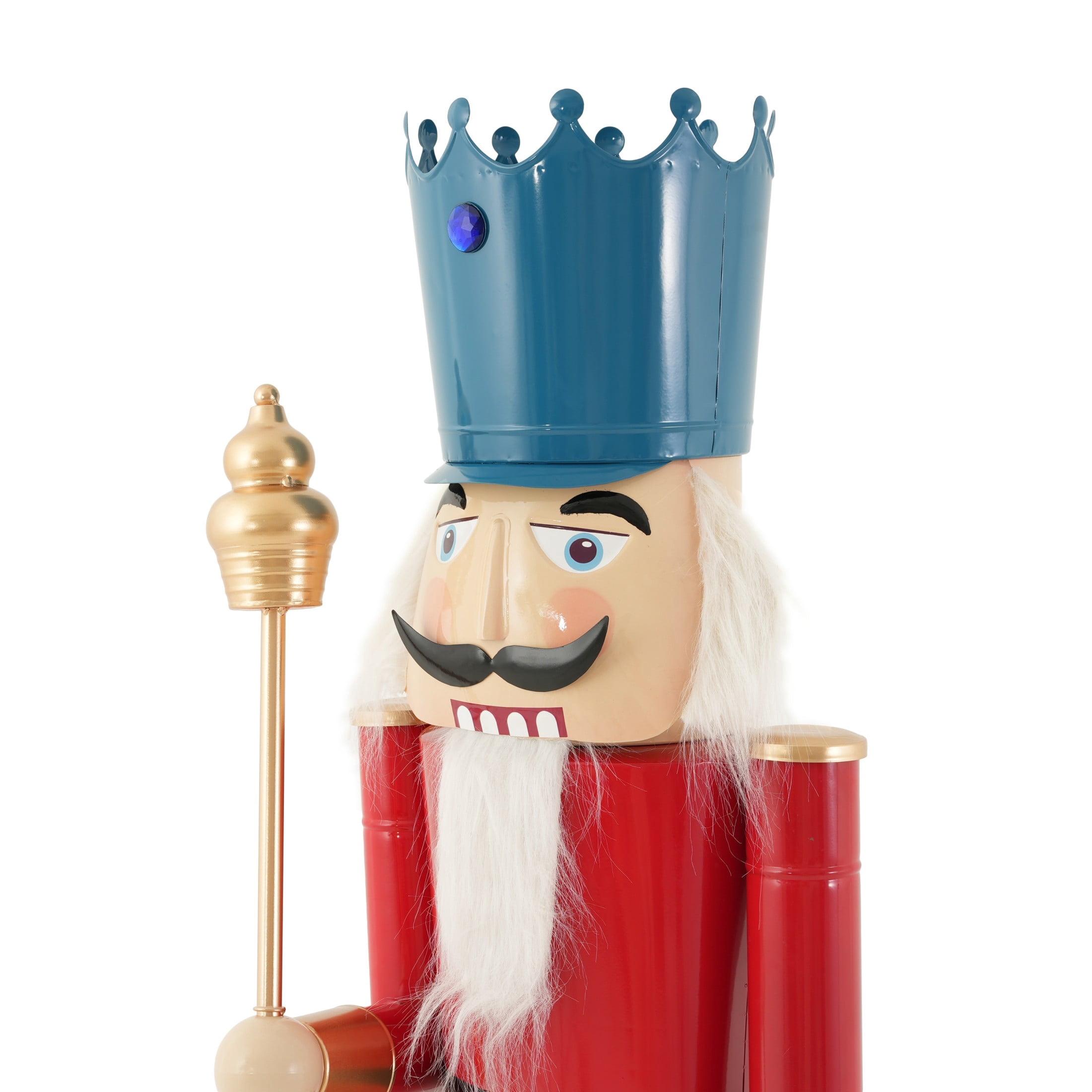 Christopher Knight Home 64" Iron King Nutcracker Soldier with Scepter, Ornament Christmas Decoration
