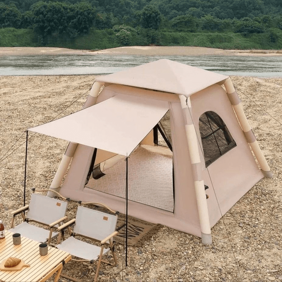 Luxury Fully Automatic Inflatable Tent Quick Opening Outdoor Camping Tent Folding Portable Sun protection Rainproof Picnic Tent
