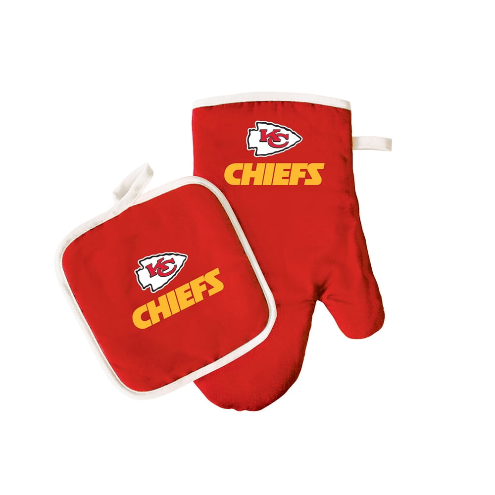 Kansas City Chiefs NFL Oven Mitt and Pot Holder Set by Pro Specialties Group